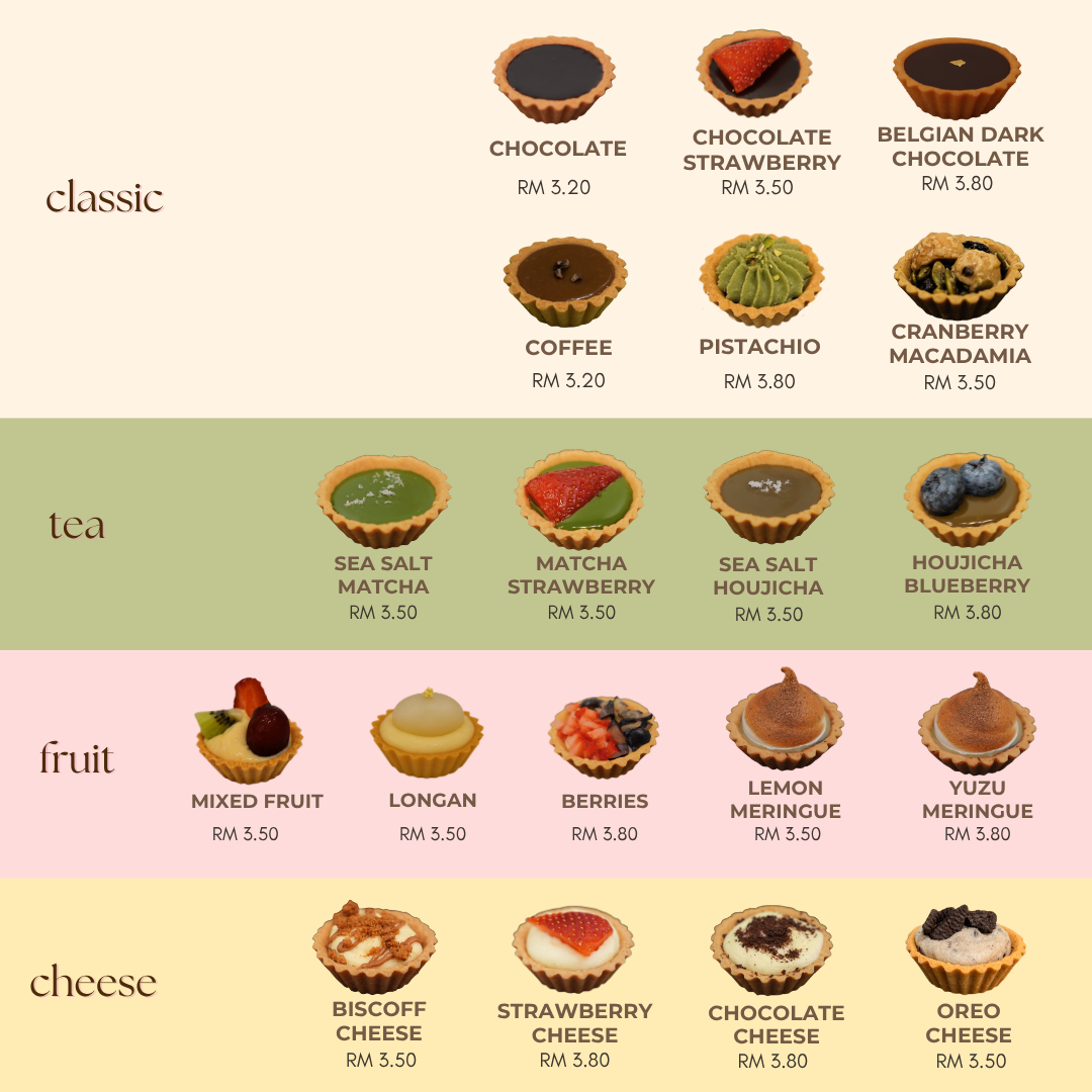 25pcs Blind Box Mini Tarts 25粒迷你挞盲盒