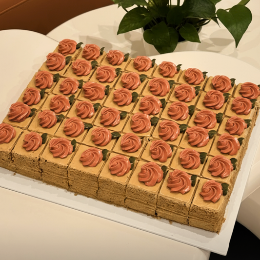 Coffee Buttercream Cake (Bite-Size)